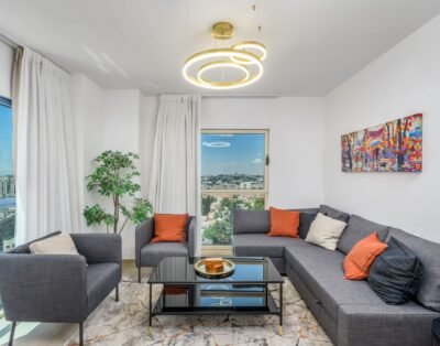 Jerusalem-  2BDR Elegant Apartment with Panoramic City Views- Jaffa